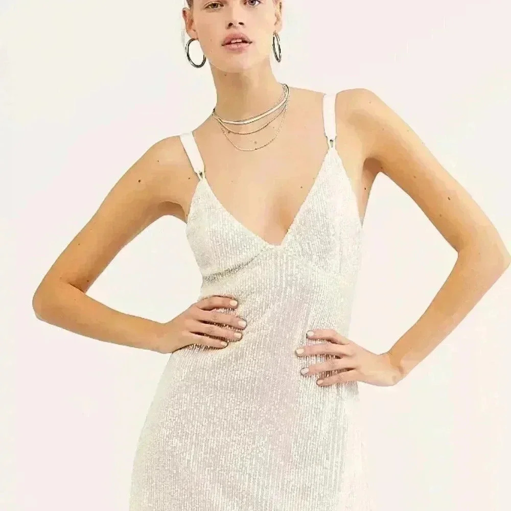 Free People Gold Rush Dress